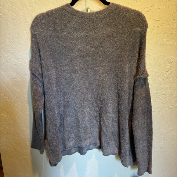 NWT Hello Nite Charcoal Fuzzy Knit Sweater Soft Cozy Pullover – Size S/M - Picture 5 of 5